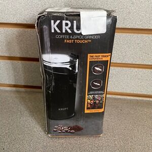 New‎ KRUPS Fast Touch Coffee Spice Grinder Electric Powerful Stainless Steel